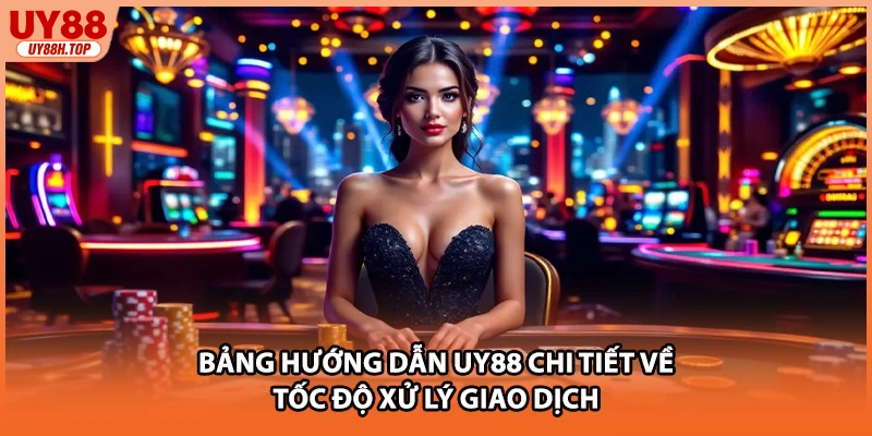 Bảng hướng dẫn UY88 chi tiết về tốc độ xử lý giao dịch