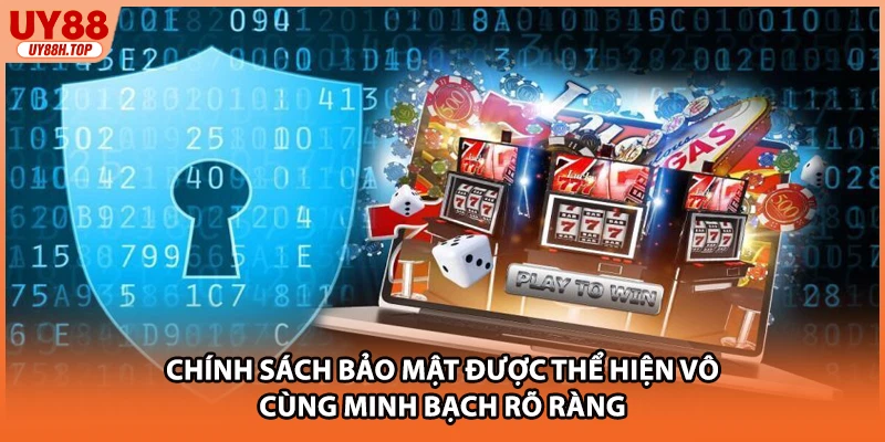 Chính sách bảo mật được thể hiện vô cùng minh bạch rõ ràng