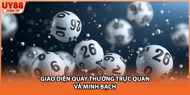 Giao diện quay thưởng trực quan và minh bạch